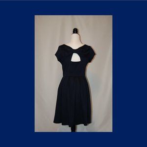 Fleet Collection Navy Fit & Flare, Size Medium